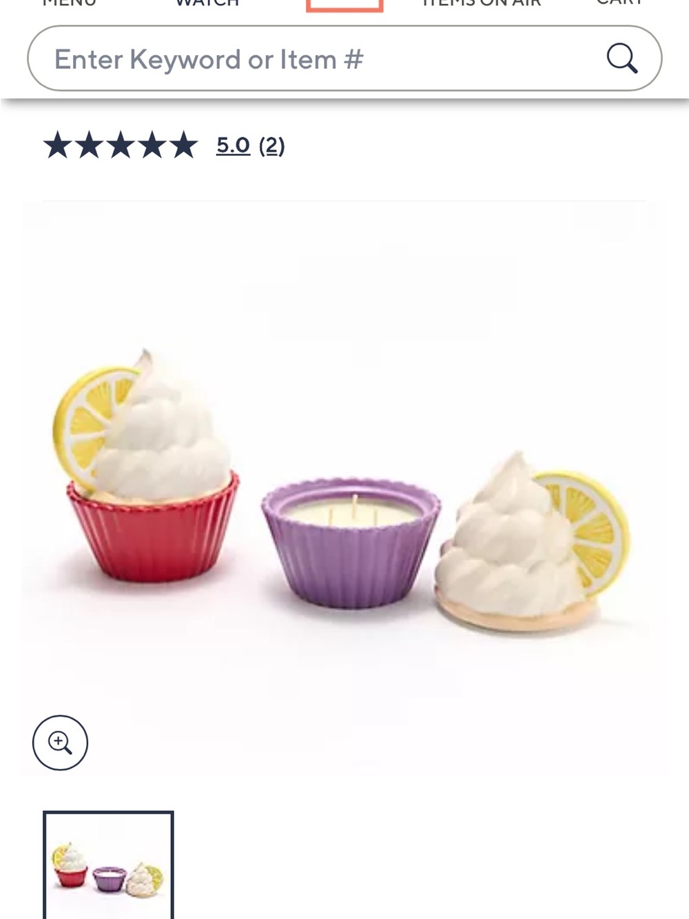Home Worx by Slatkin + Co. S/2 boz Limoncello Cupcake Candles